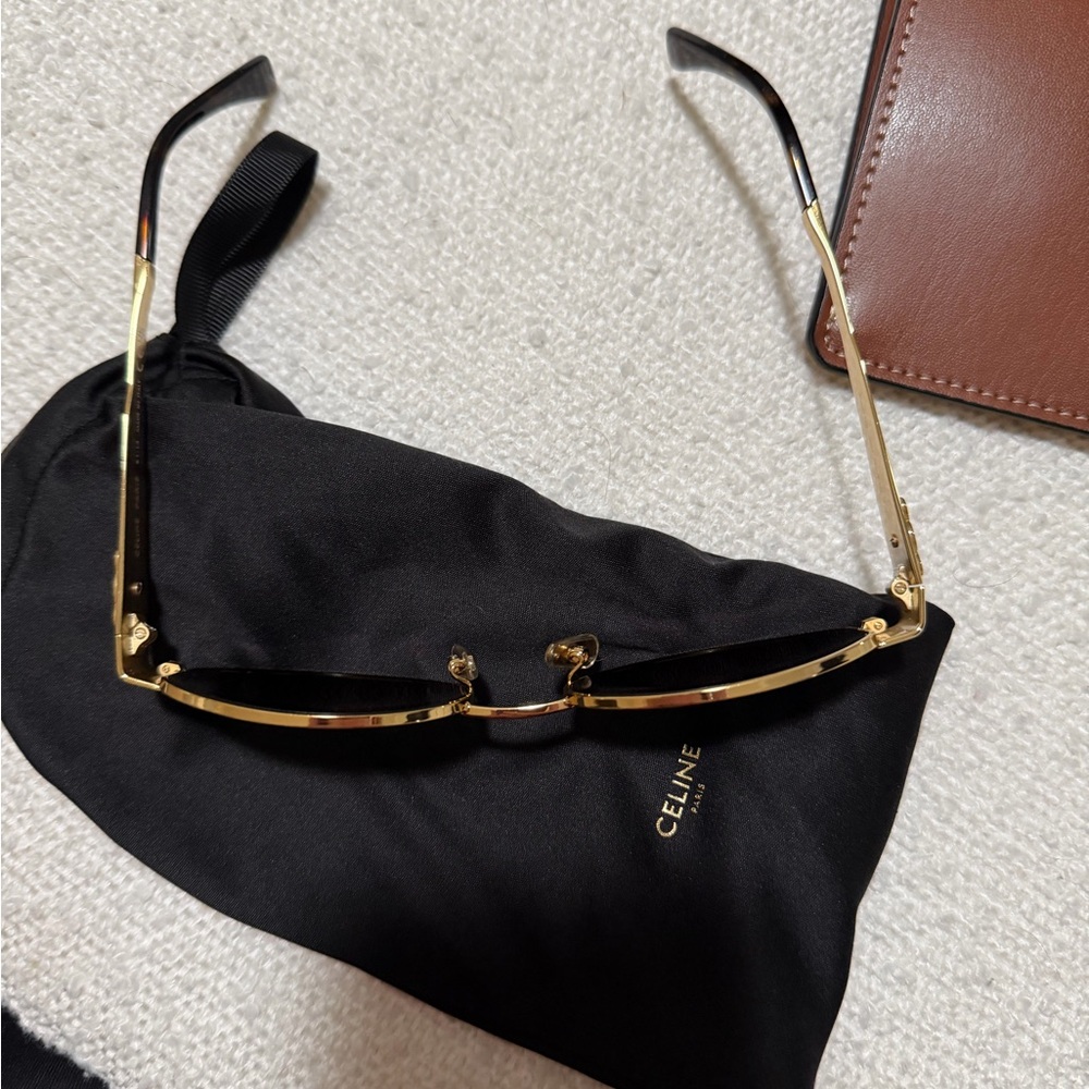 Celine Gold Frame Triomphe Sunglasses